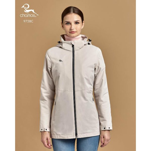 加摩仕｜女版 防水透氣長版絨裡外套9728C